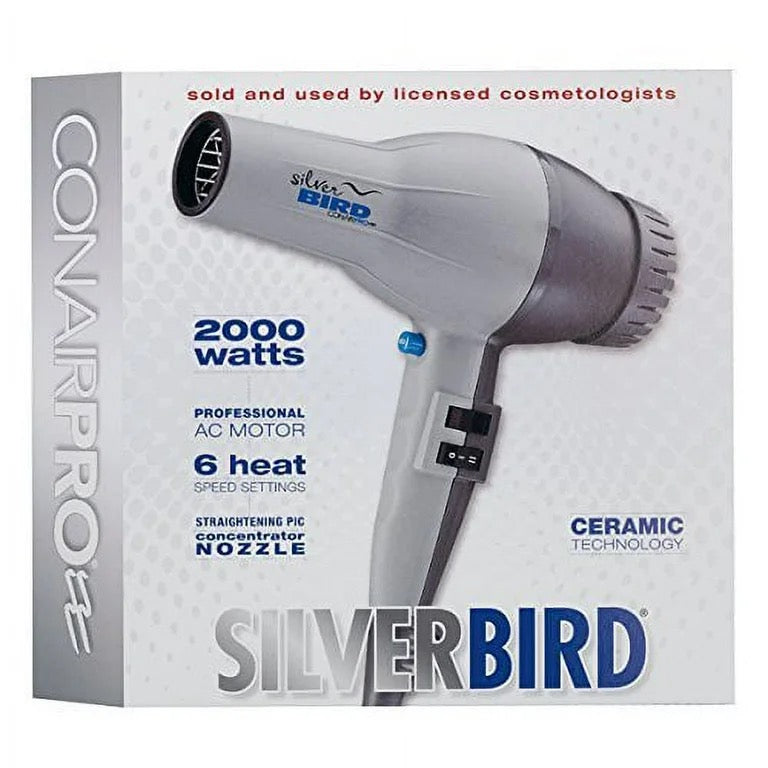 Conair Silver Bird Blow Dryer 2000W