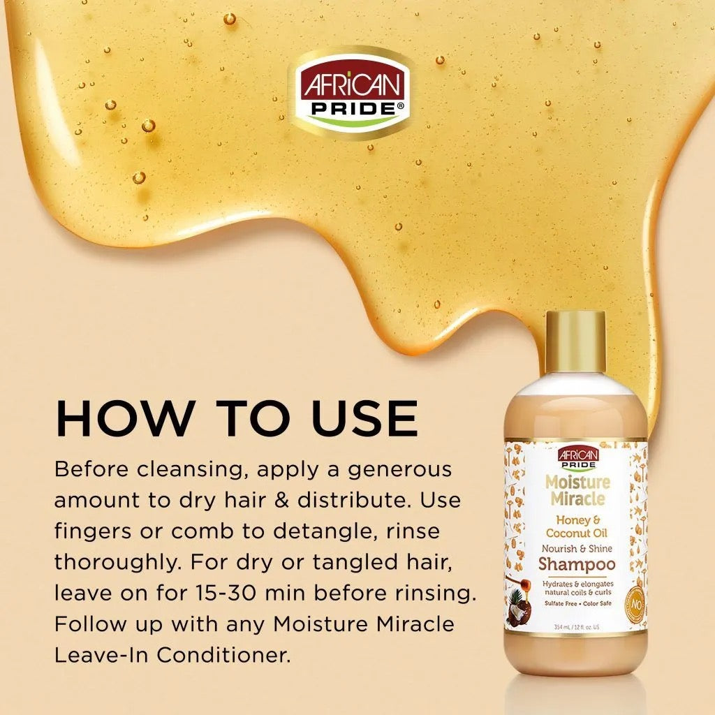 African Pride Moisture Shampoo 12 oz