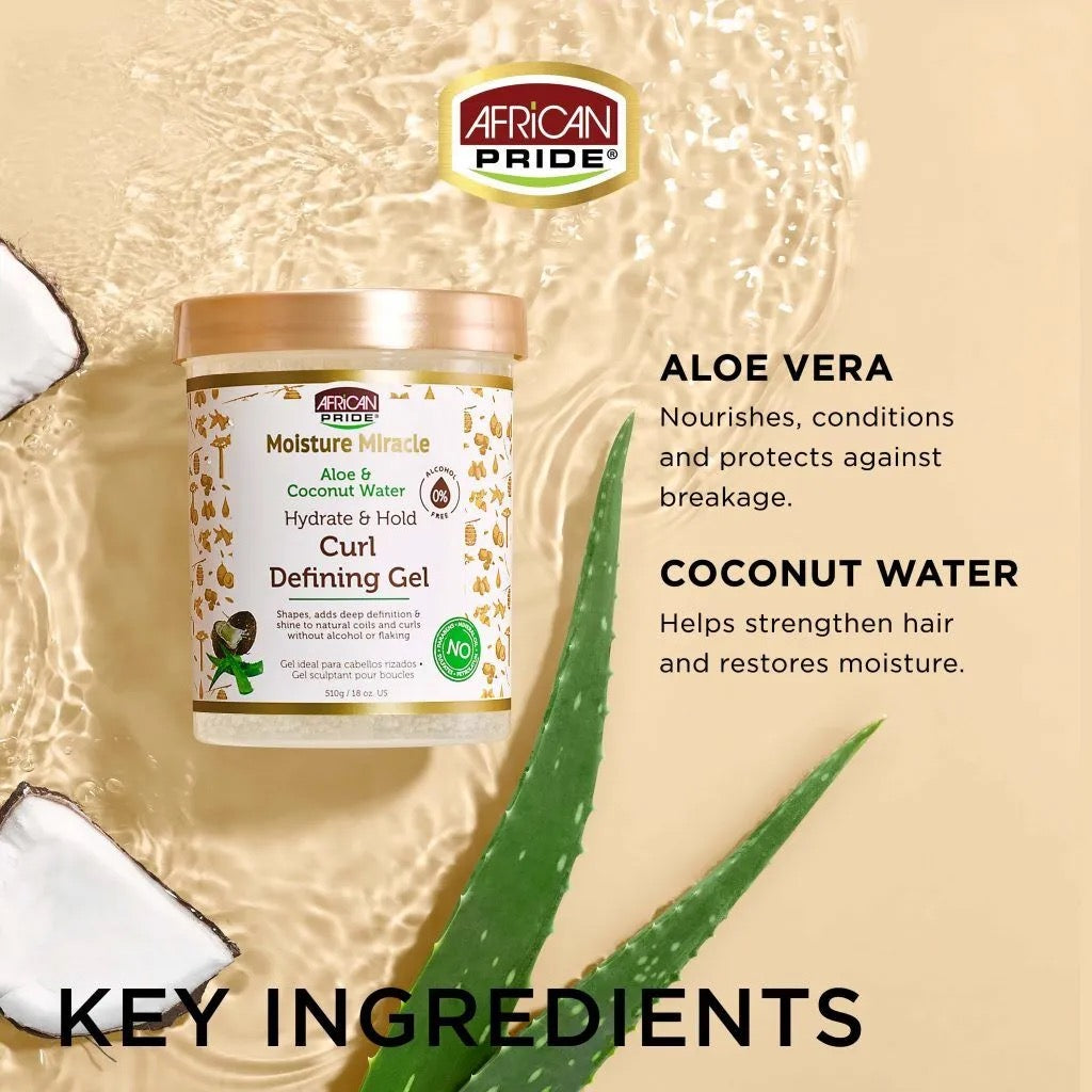 African Pride Moisture Curl Defining Gel 18 oz