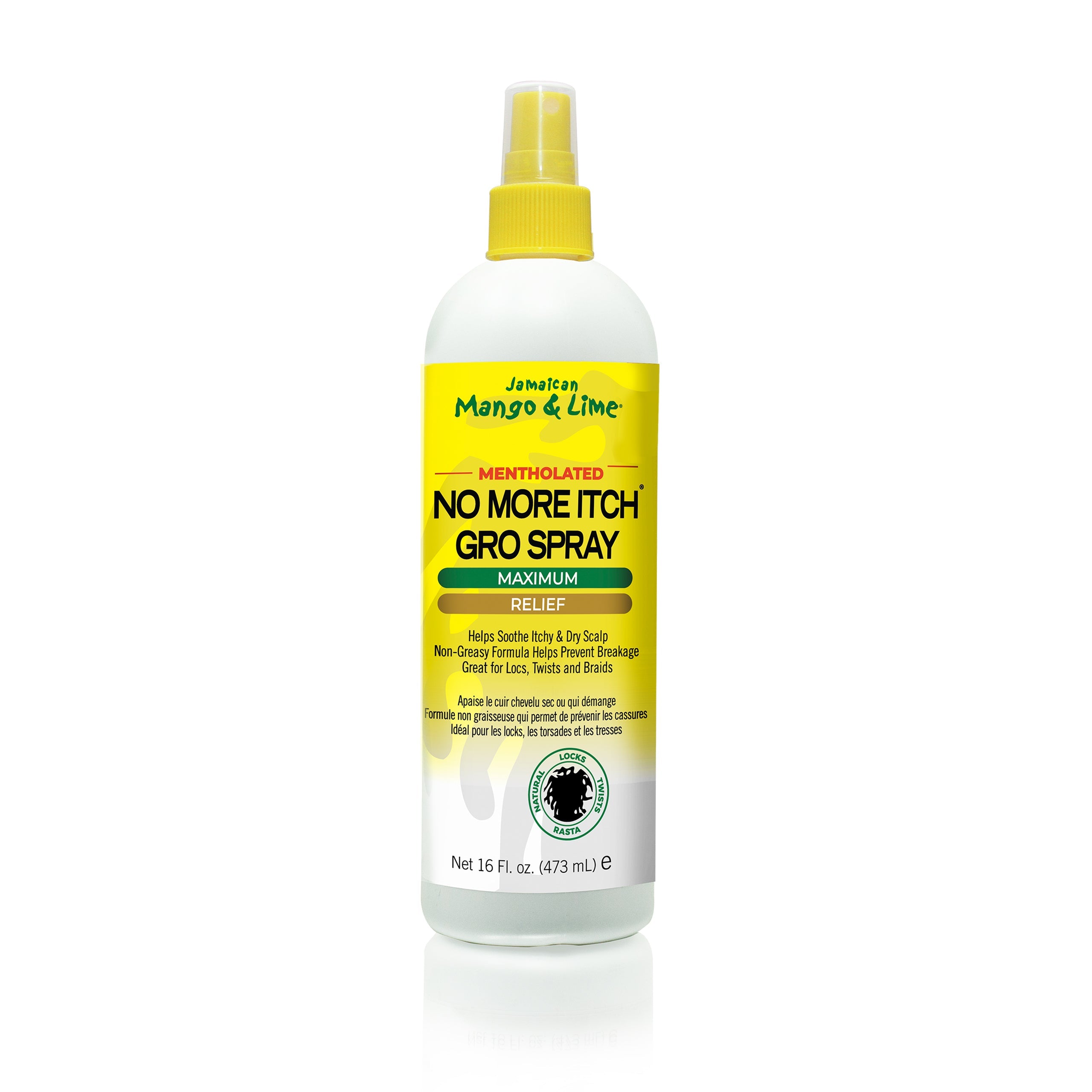 Jamaican Mango Lime No More Itch Gro Spray Mentholated 16oz
