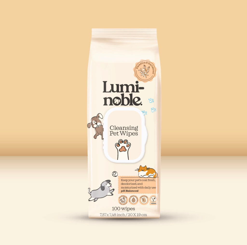 Lumi-Noble Pet Cleansing Wipes (100 Count)