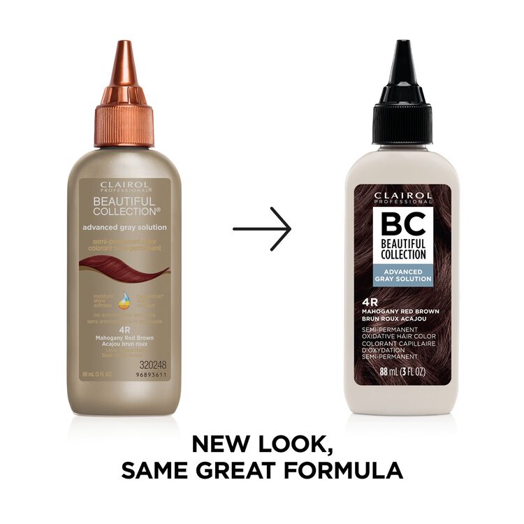 Clairol Beautiful Collections Advanced Gray 4R Mahogany Red Brown