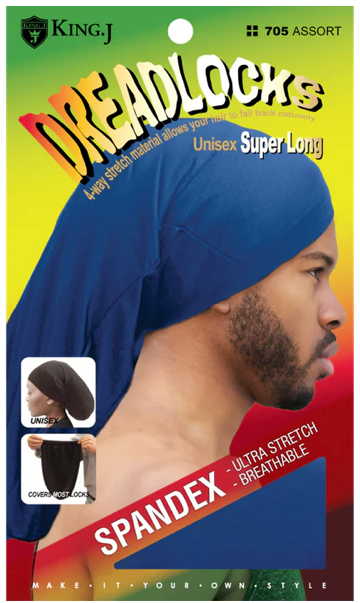 King J Dreadlock Spandex Cap Super Long - Assorted Colors