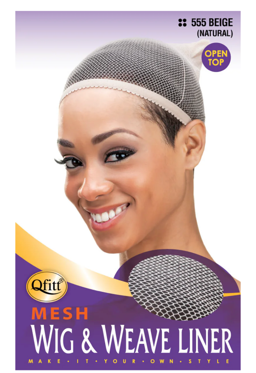 Qfitt Mesh Wig & Weave Liner Open Top Beige Natural
