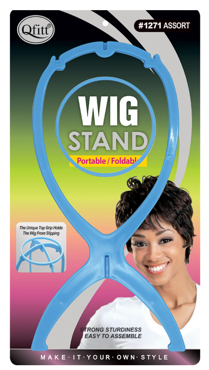 Qfitt Portable Wig Stand Assorted