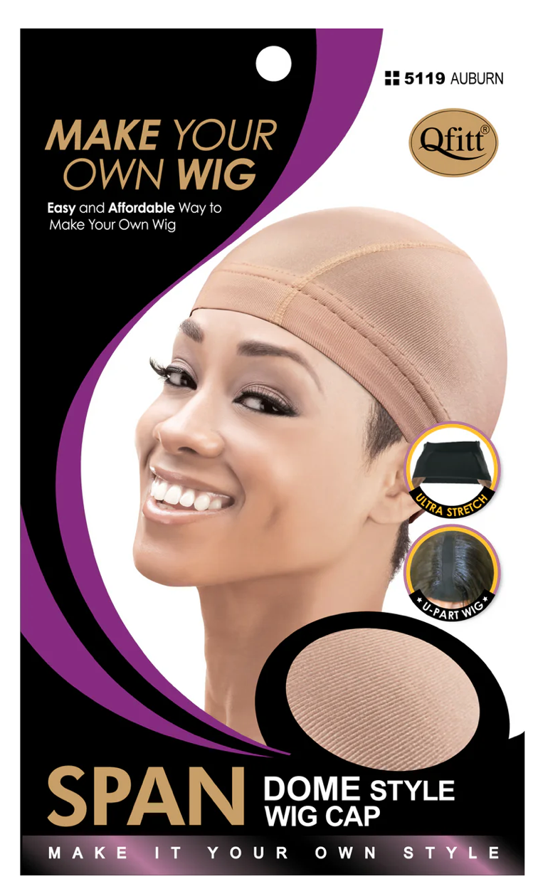 Qfitt Spandex Dome Wig Cap Auburn