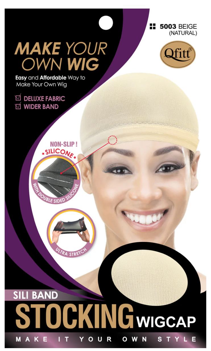 Qfitt Stocking Wig Cap Silicon Beige Natural
