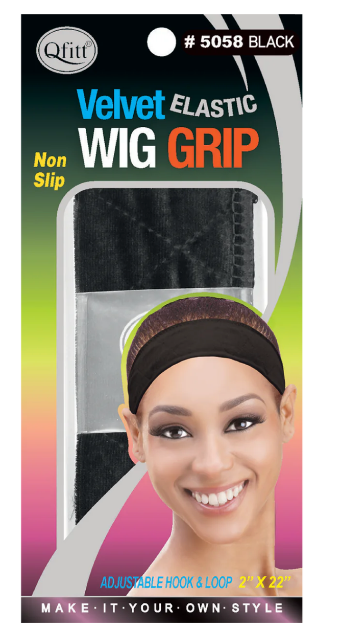 Qfitt Velvet Wig Grip Elastic Black
