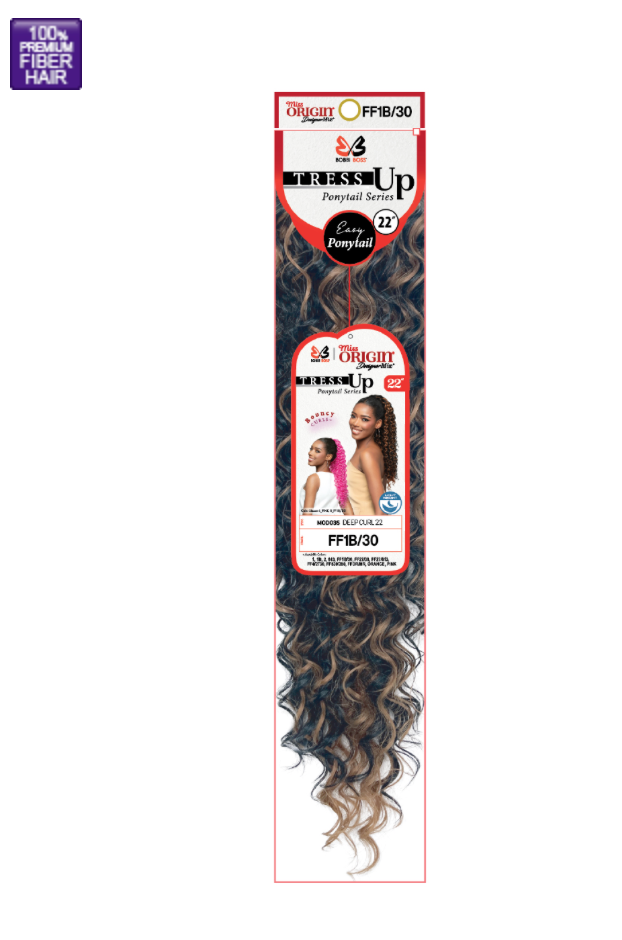 Miss Origin Tress Up Ponytail Deep Curl 22"