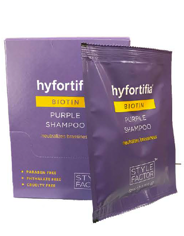Hyfortifia Biotin Purple Shampoo Pack 1.75 oz