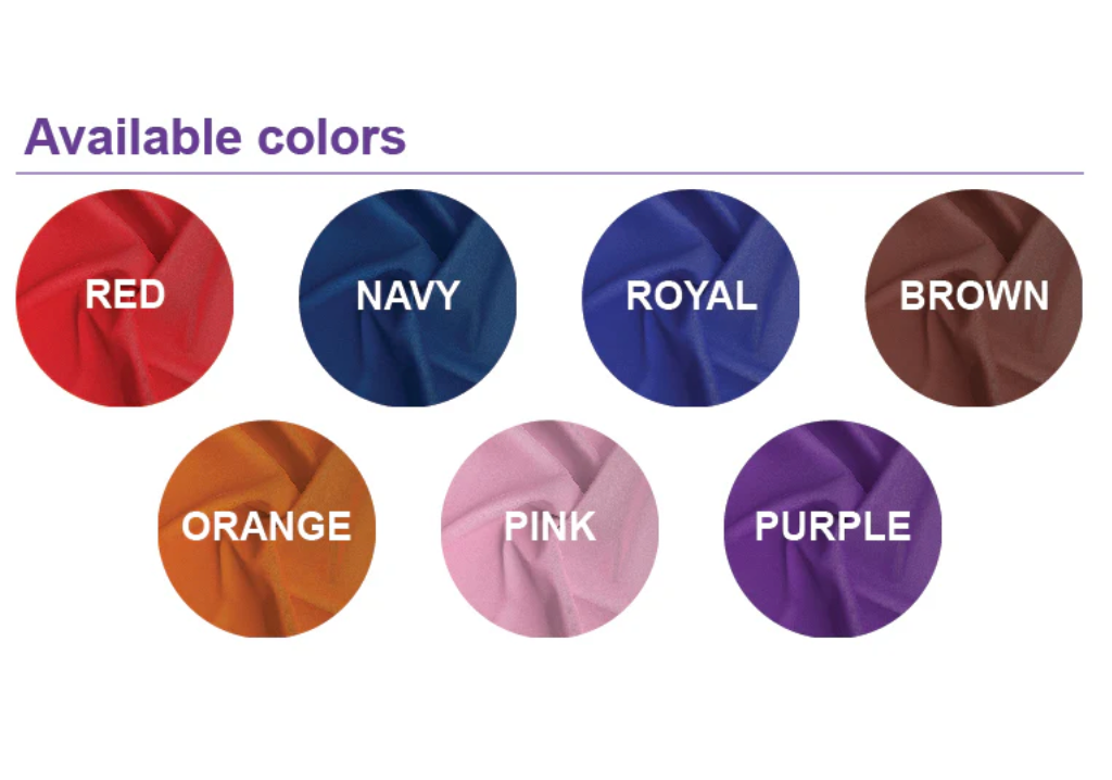 Qfitt Satin Scarf Square 30"x30" - Assorted Colors