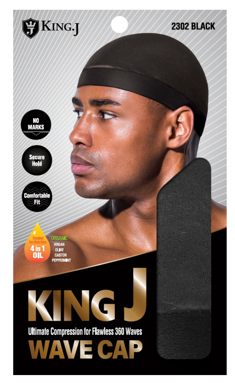 King J Wave Cap - Black