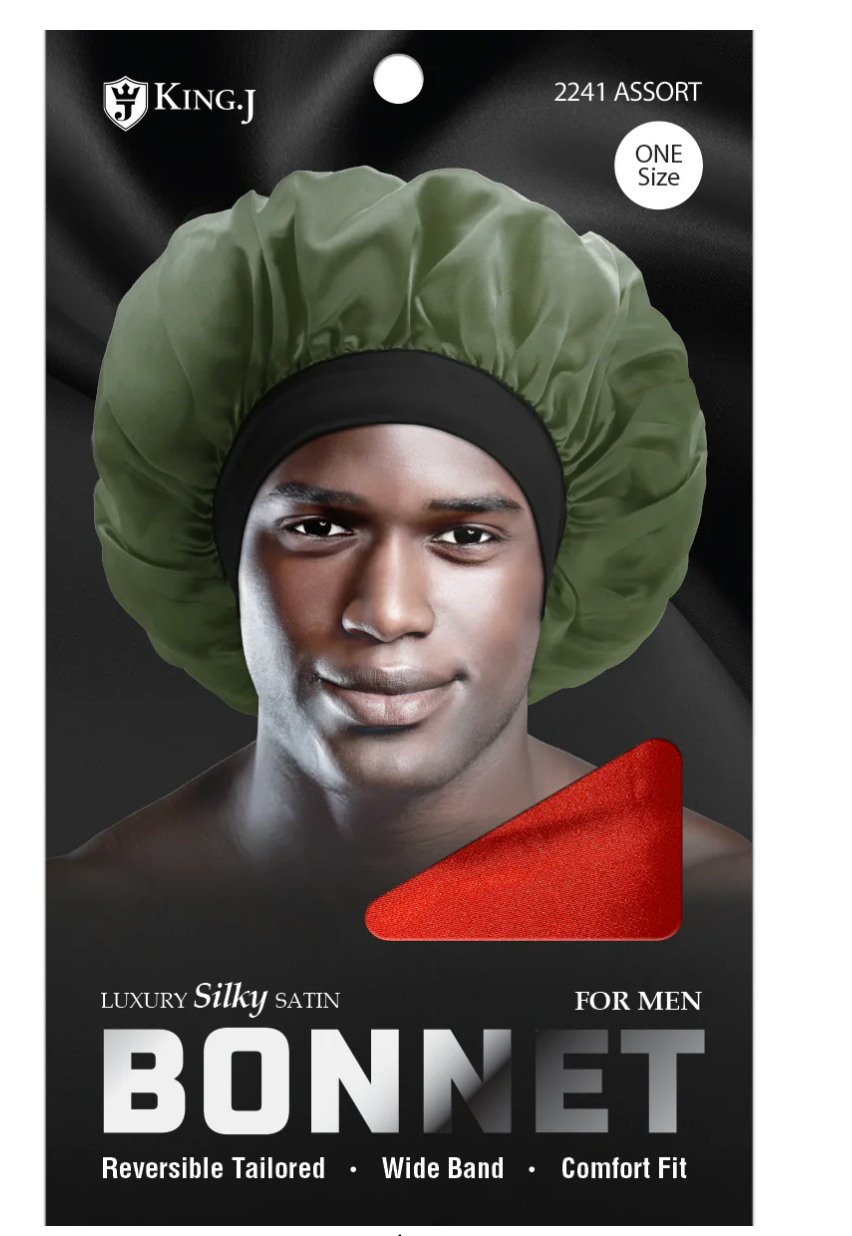King J Silky Bonnet For Men Assorted Color