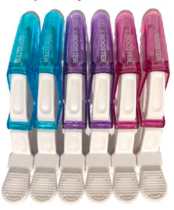 Edge Booster Crocodile Clip 6 pack Blue Purple HPink