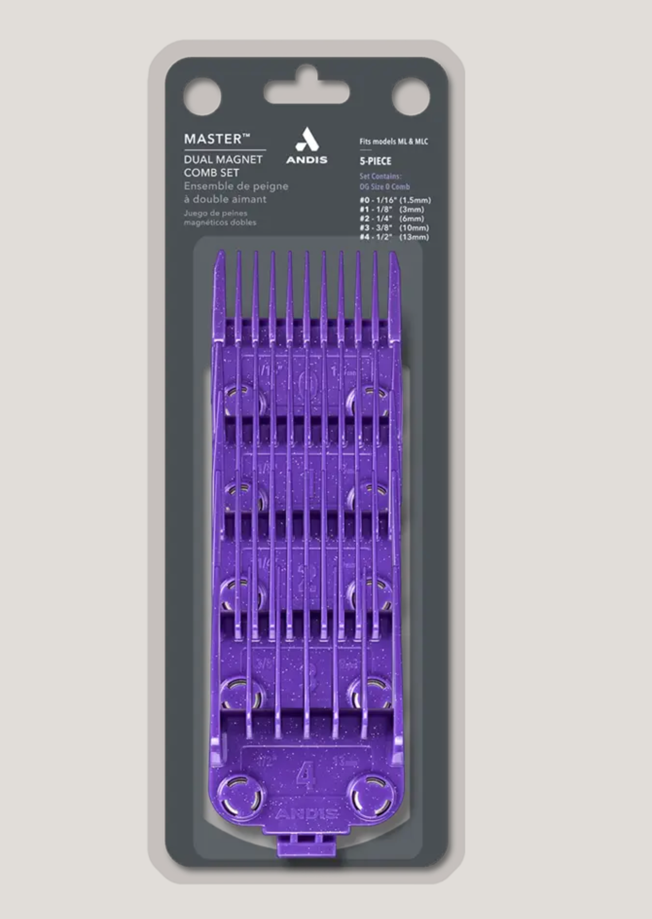 Andis Attachment Comb Dual Magnetic 0-4