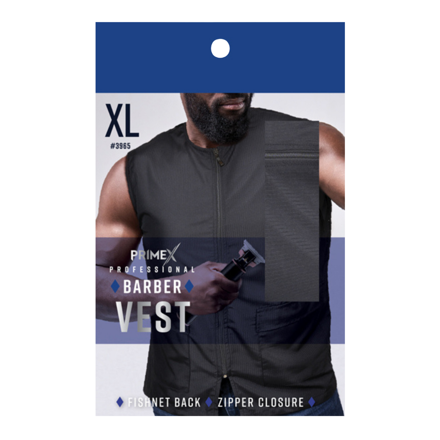 PrimeX Barber Vest - Black