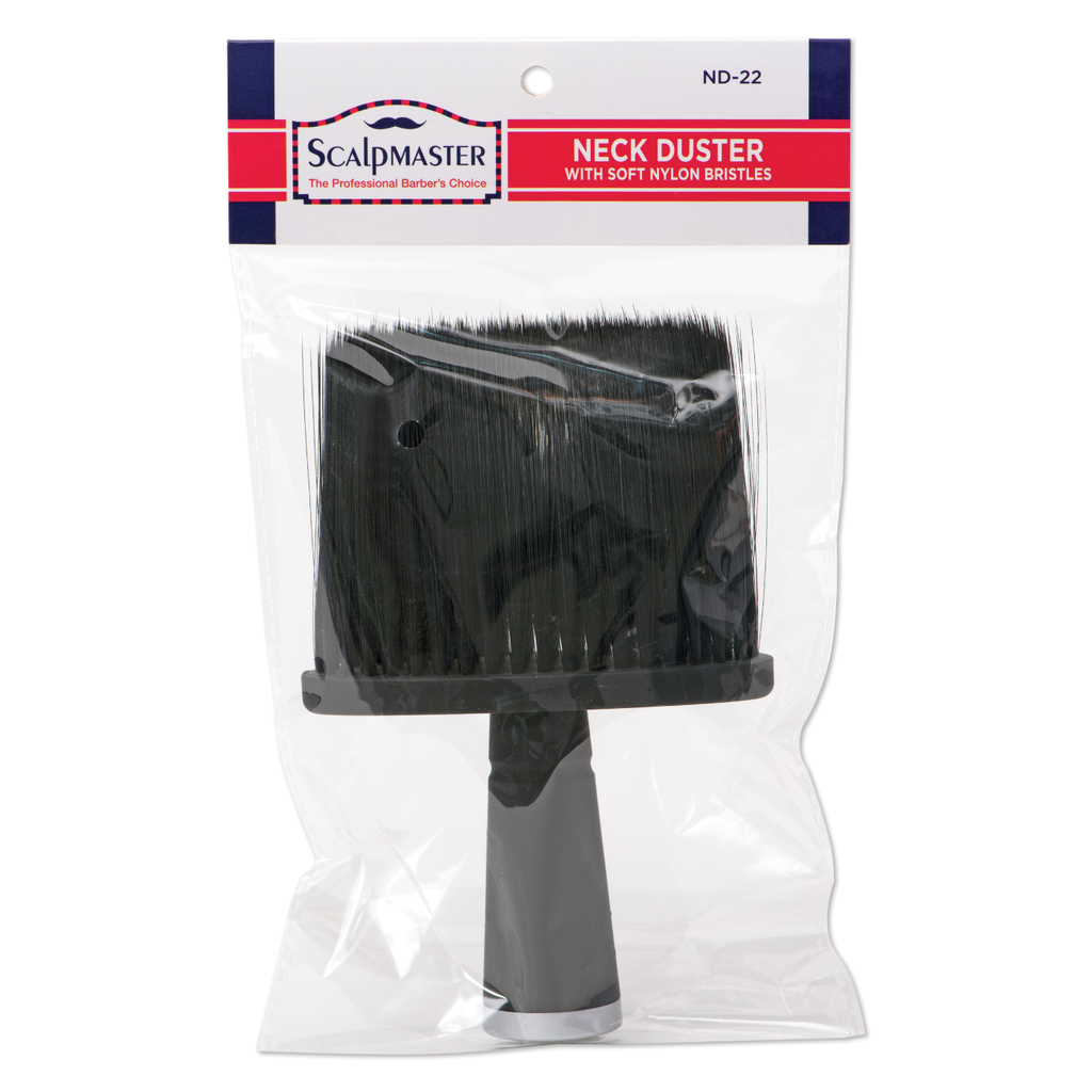 Scalpmaster Barber Neck Duster - Extra Wide, Rubberized Handle