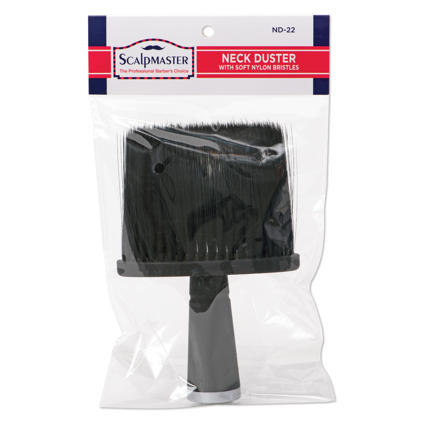 Scalpmaster Barber Neck Duster - Extra Wide, Rubberized Handle