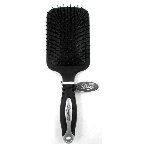 Diane Paddle Brush Square Black and Silver