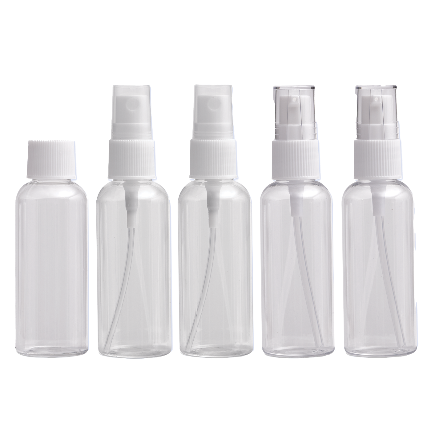 Soft n Style Clear Bottle Travel  Set 2oz 5 PC