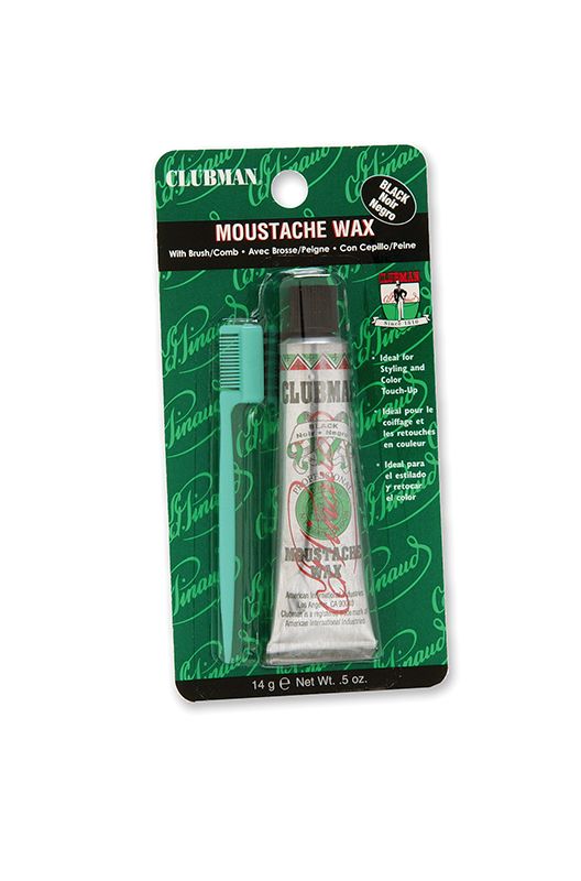 Clubman Moustache Wax black