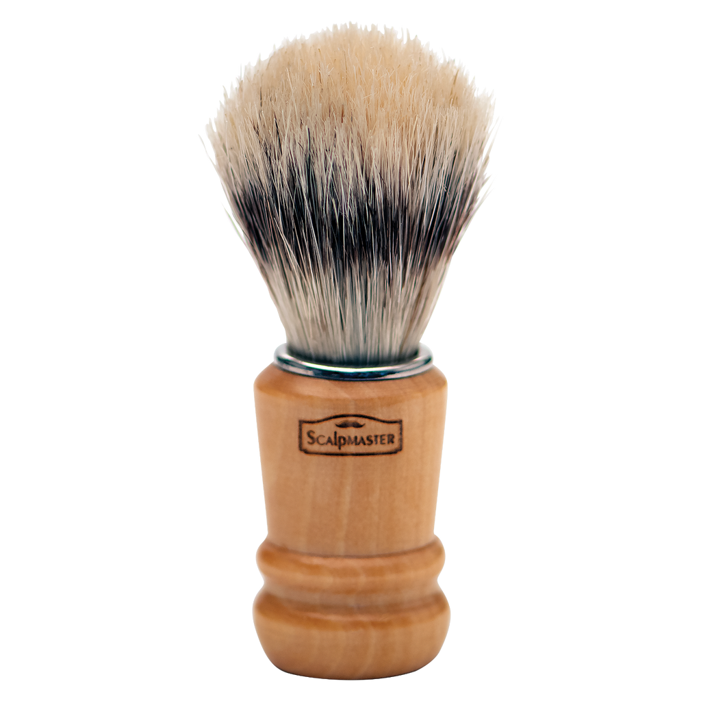 Scalpmaster Shaving Wooden Brush 100% Boar Bristle