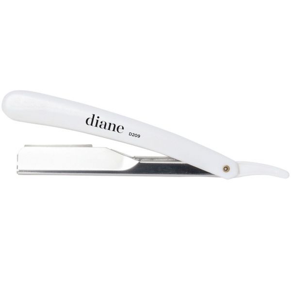 Diane Classic Straight Razor - White