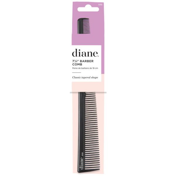 Diane Barber Comb 7-1/4" - Black D32