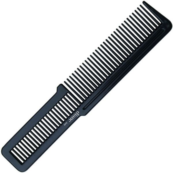 Diane Flat Top Comb 8" - Black D42