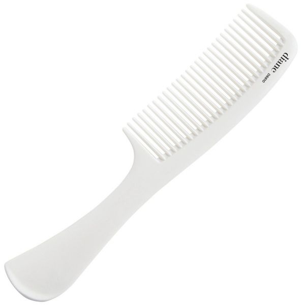 Diane Heat Resistant Shampoo Comb 8-3/4" - White D6810