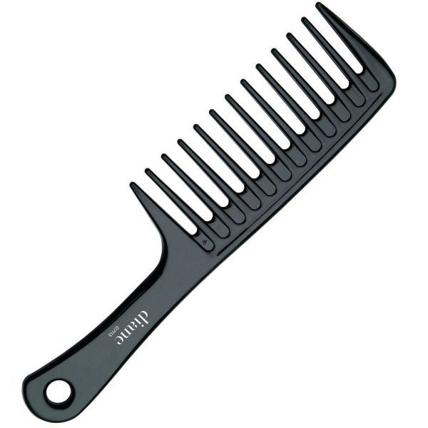Diane Ionic Wide Tooth Detangle Comb 9-3/4" - Black D7113