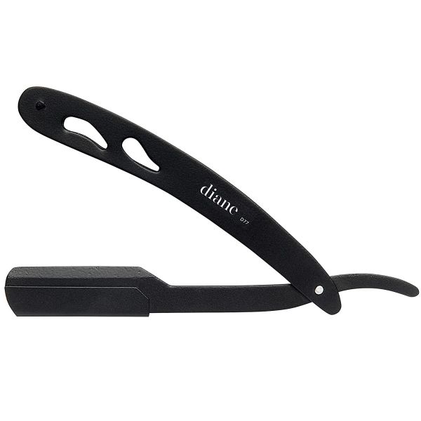 Diane Deluxe Stainless Steel Straight Razor - Black