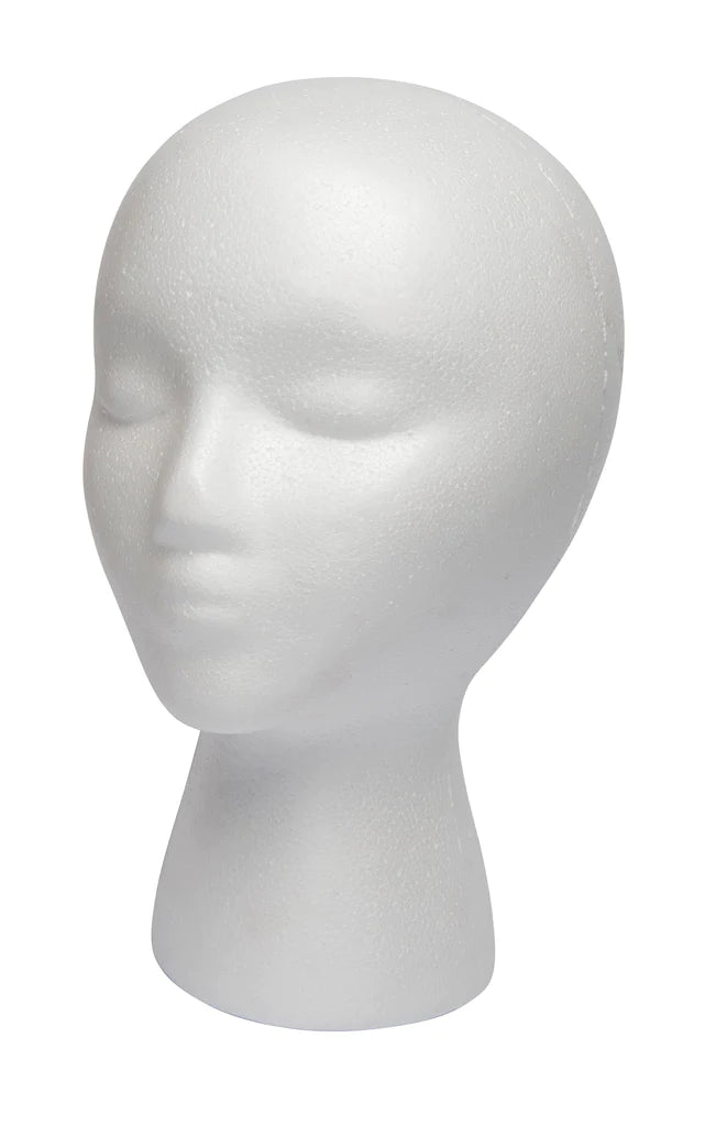 Diane Styrofoam Head White