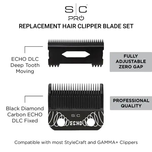 Stylecraft Echo Deep Tooth Clipper Blade Set