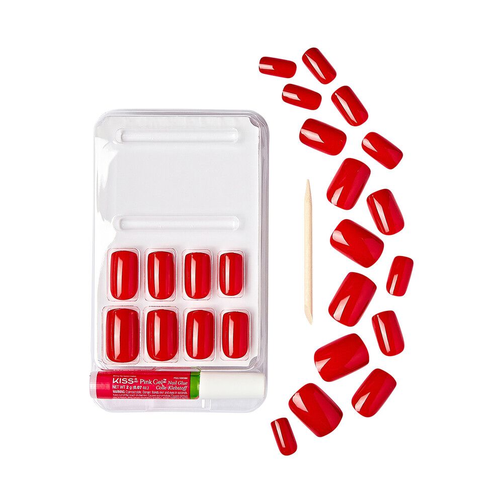 Gold Finger Solid Colors Nails Holding U