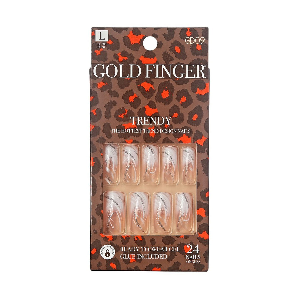 Gold Finger Trendy Nail Children Sleeping