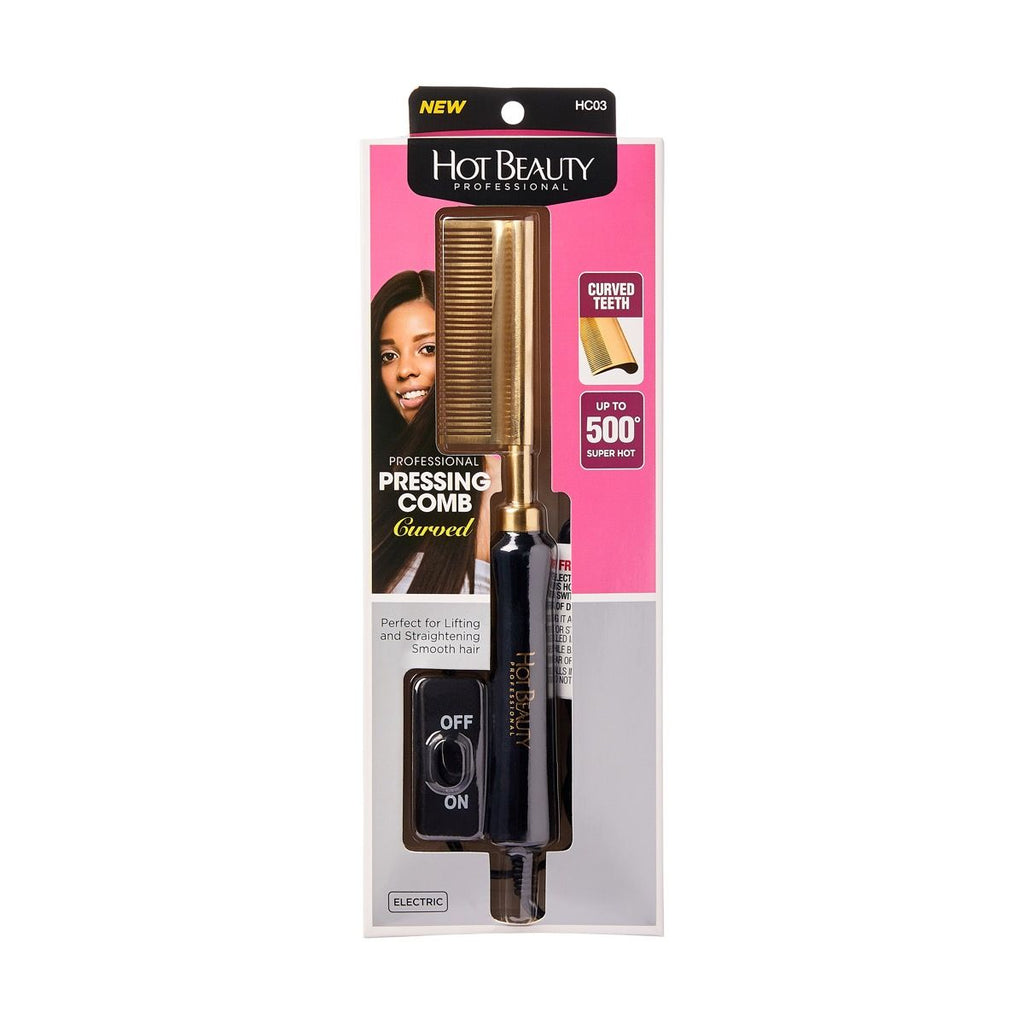 Hot Beauty Pro Hot Comb Curved