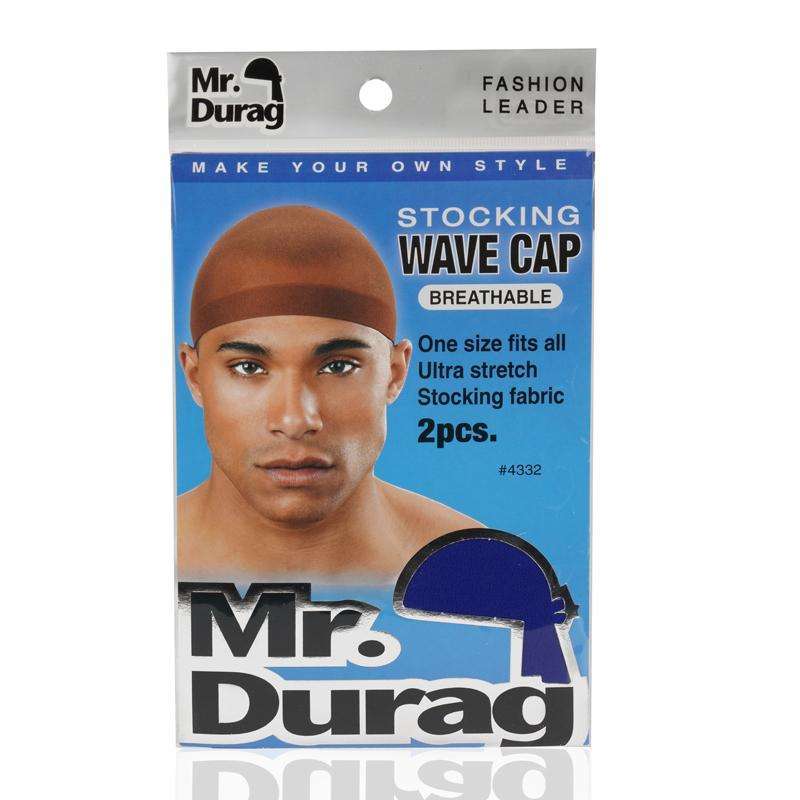 Mr. Durag Stocking Wave Cap 2pc Assorted