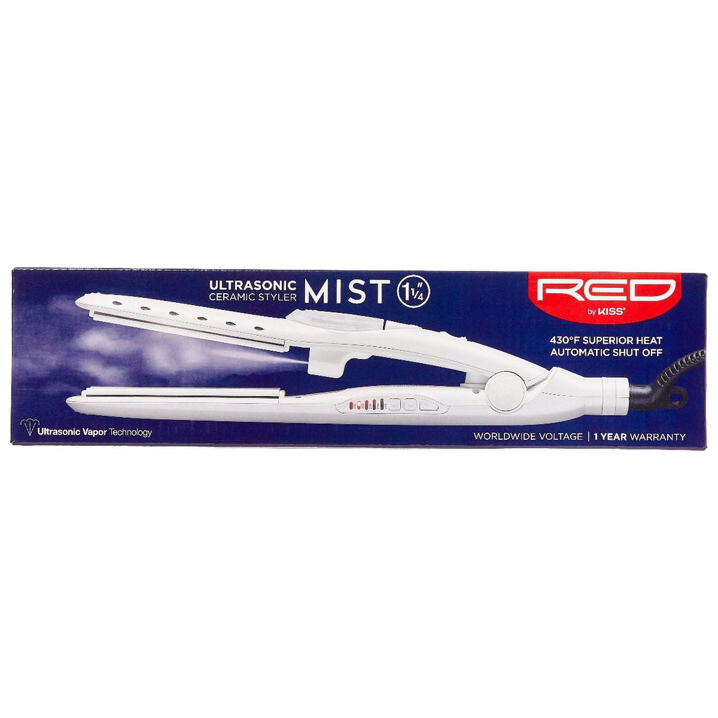 RED Ultra Sonic Ceramic Styler Flat Iron Mist 1-1/4"