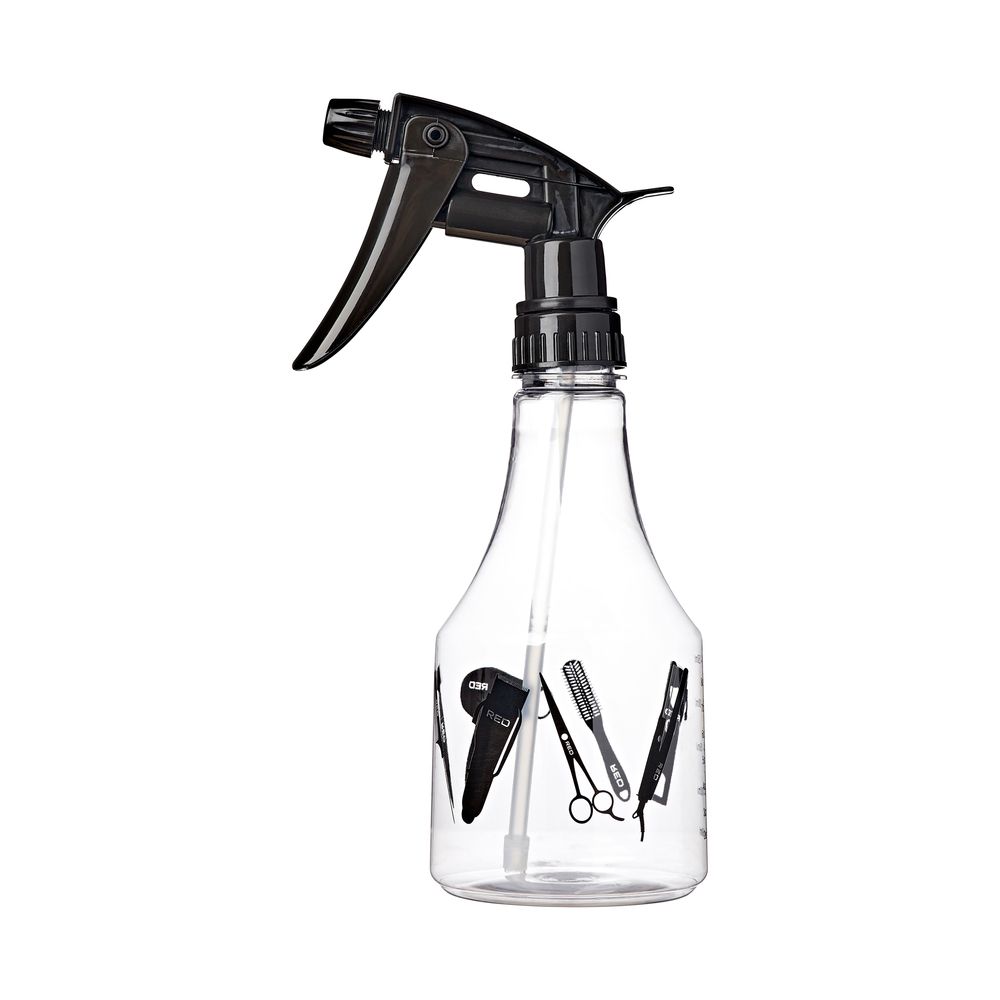 RED Clear Spray Bottle