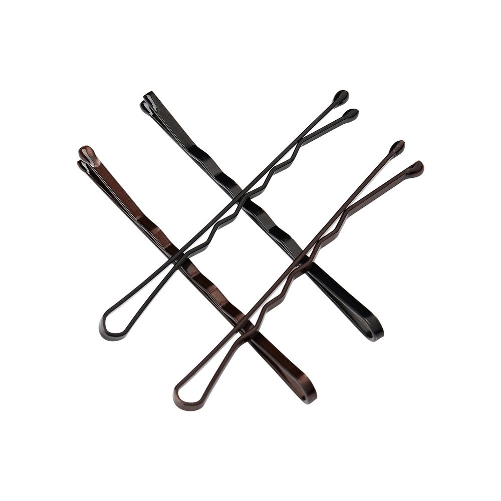 Red Bob Pins 2" Brown & Black 60 Count