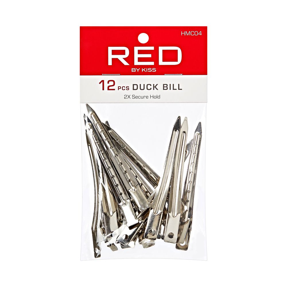 RED Duck Bill Clips 12 pcs