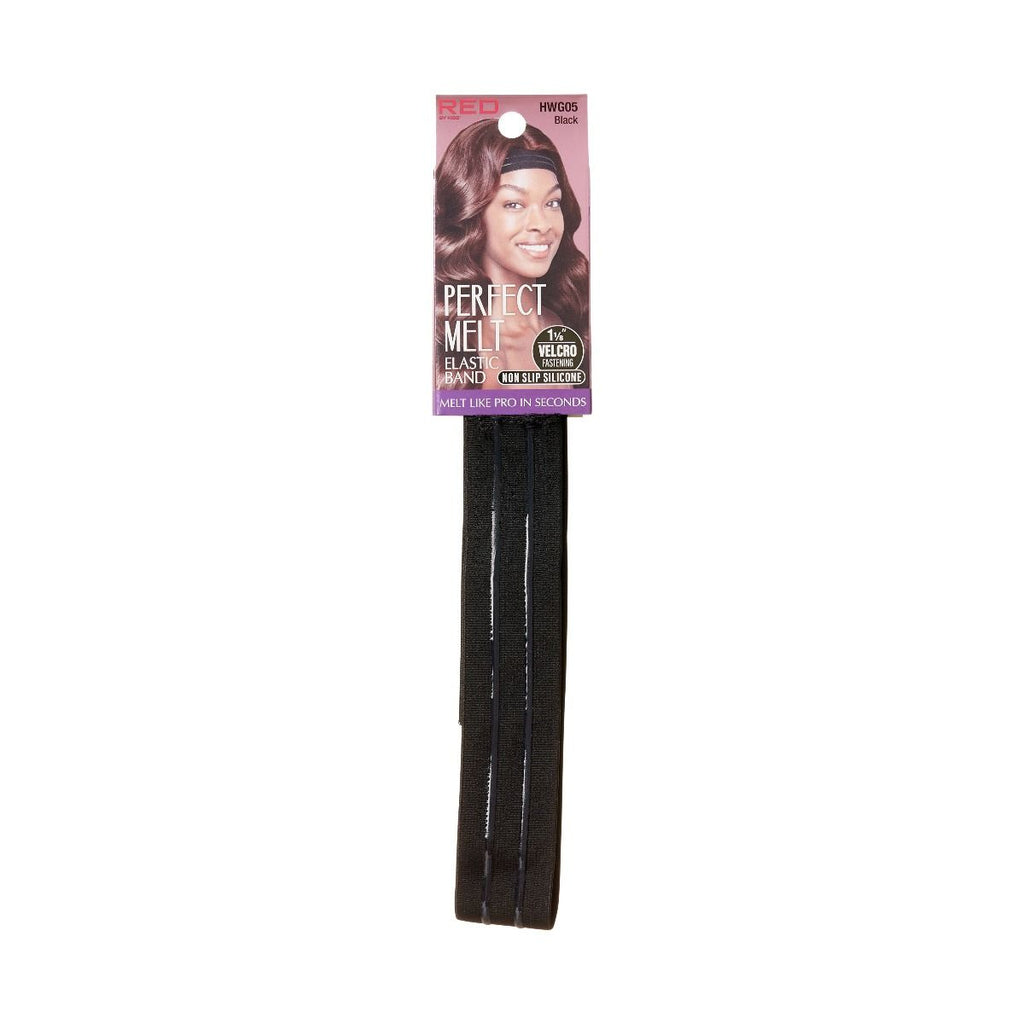 RED Perfect Melt Wig Band Reg Silicone Black