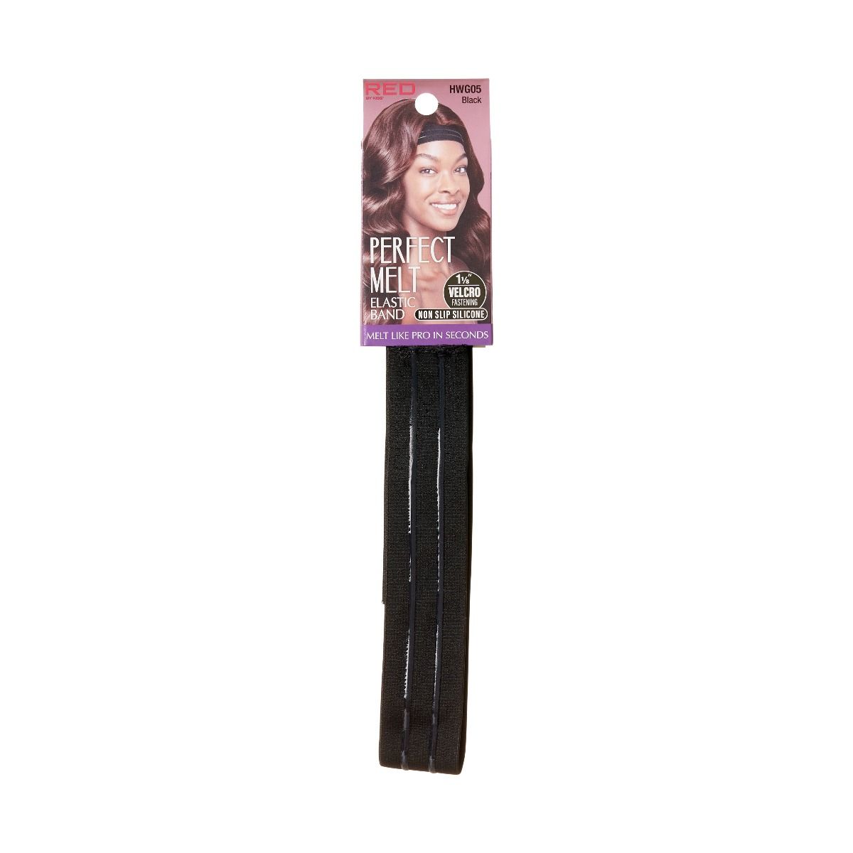 RED Perfect Melt Wig Band Reg Silicone Black