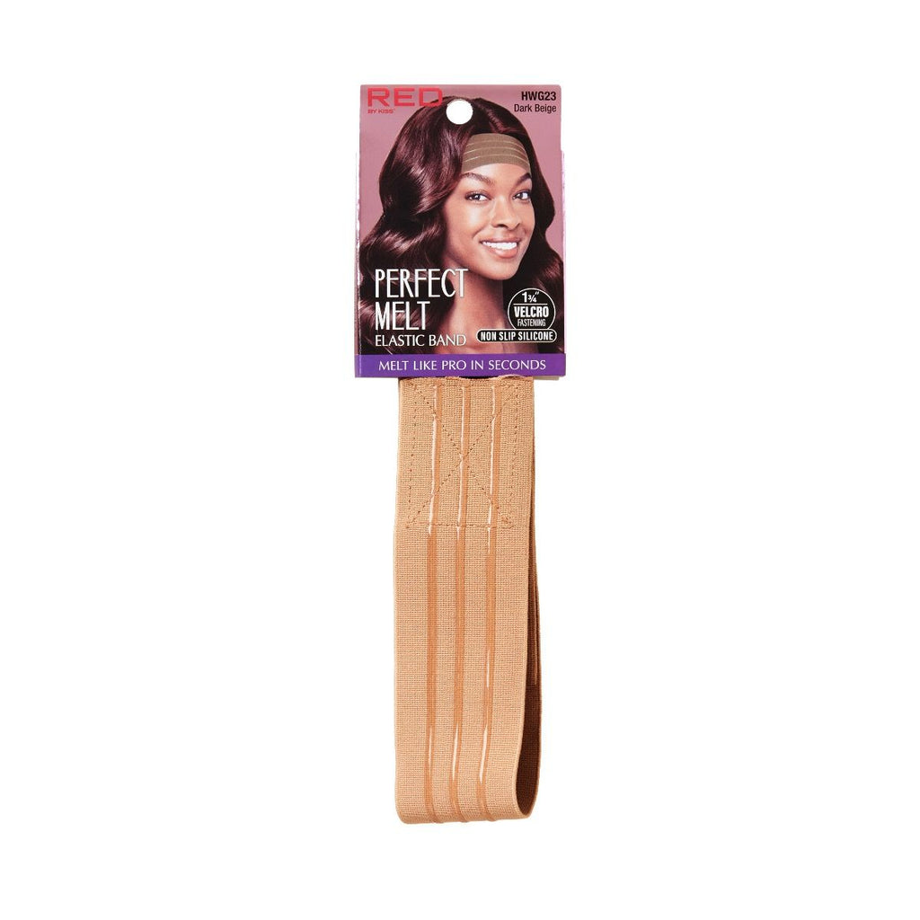 RED Perfect Melt Wig Band Wide Silicone Dark Beige