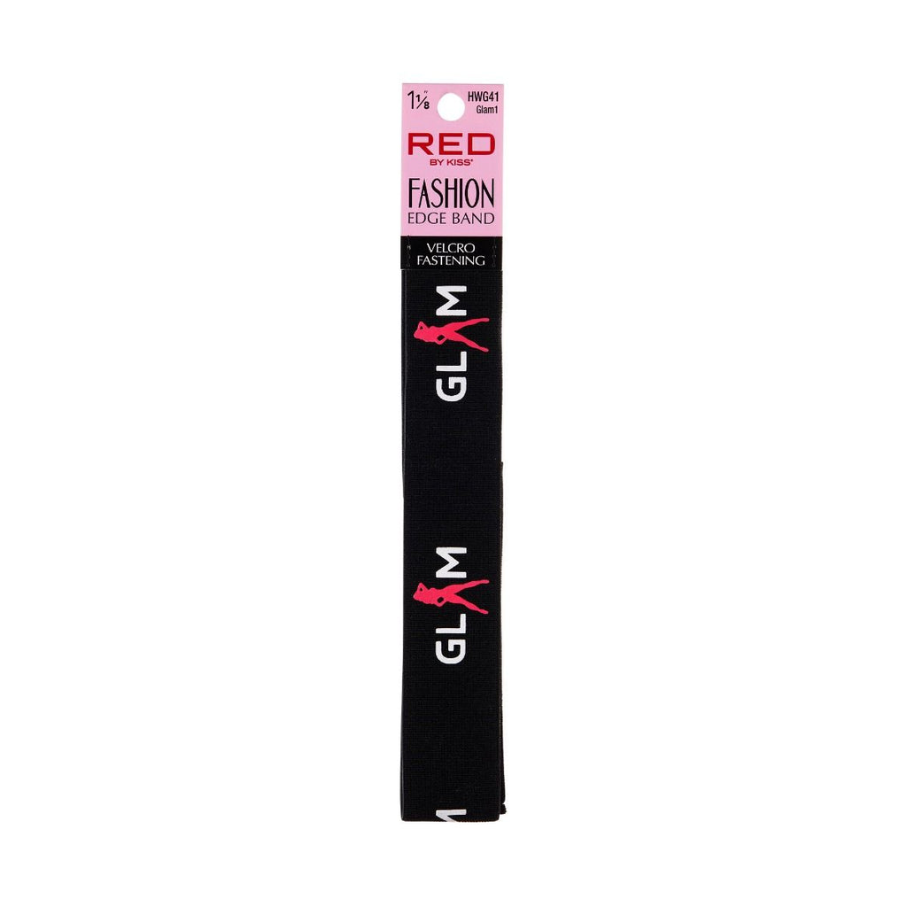 Red Fashion Edge Wig Band Elastic Glam 1