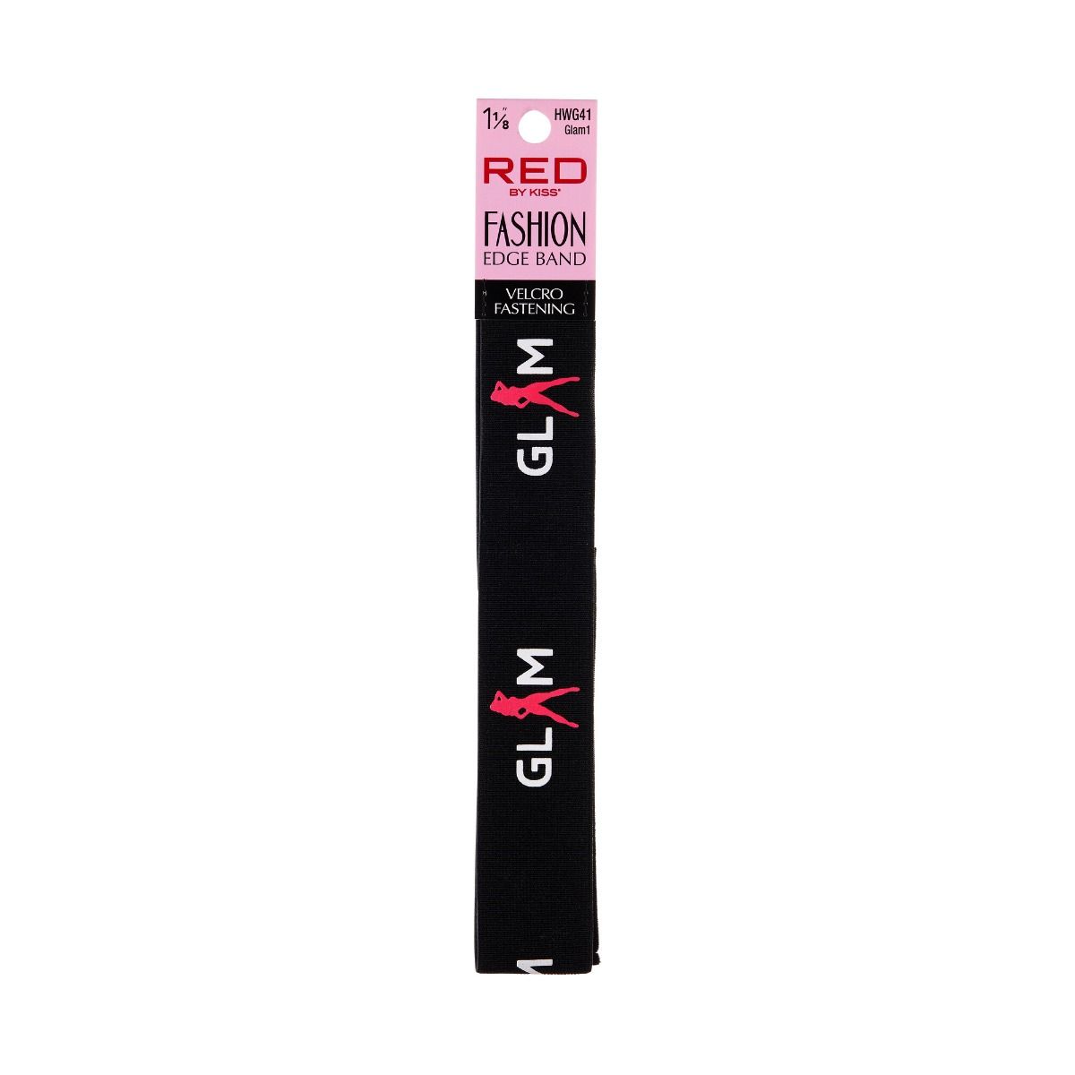 Red Fashion Edge Wig Band Elastic Glam 1