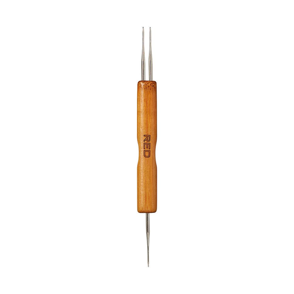 Red Dreadlock Crochet Hook 2N1 .75mm