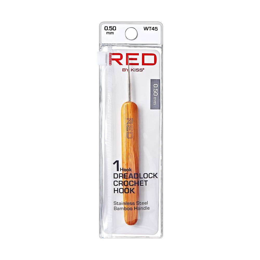 Red Dreadlock Crochet Hook Single .50mm