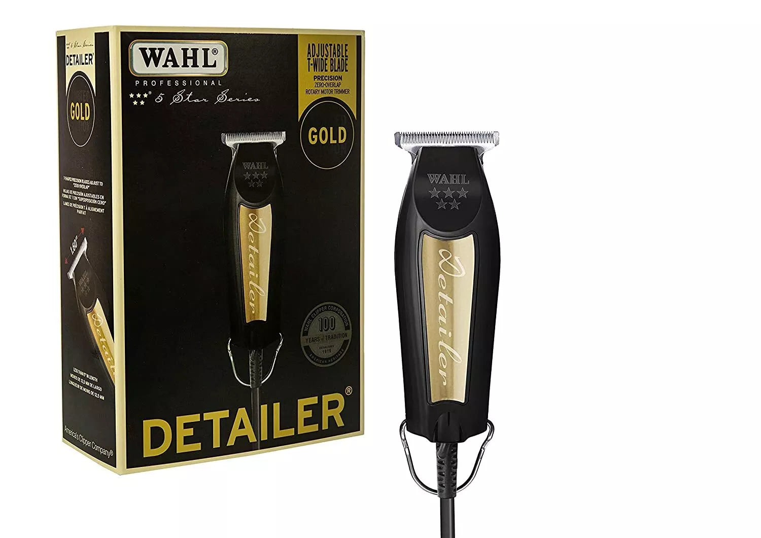 Wahl 5 Star Detailer Trimmer Black & Gold 8081-1100